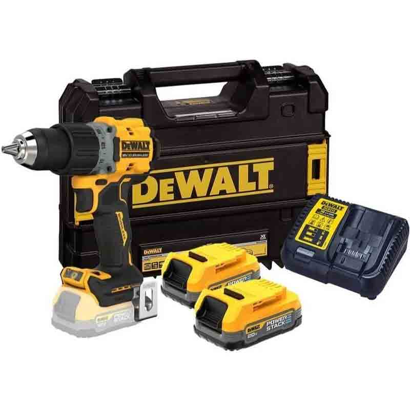 Compact 2-Speed XR 18V BRUSHLESS Drill Driver - 2 x POWERSTACK Compact in TSTACK CASE and ACCESSORIES - DeWALT - DCD800E2T-QW Compact 2-Speed XR 18V BRUSHLESS Drill Driver - 2 x POWERSTACK Compact in TSTACK CASE and ACCESSORIES - DeWALT - DCD800E2T-QW